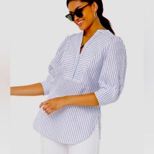 Rebecca Taylor Short Sleeve Striped Tunic - Tuckernuck